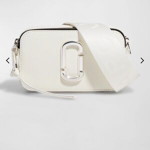Marc Jacobs White Snapshot Crossbody Bag